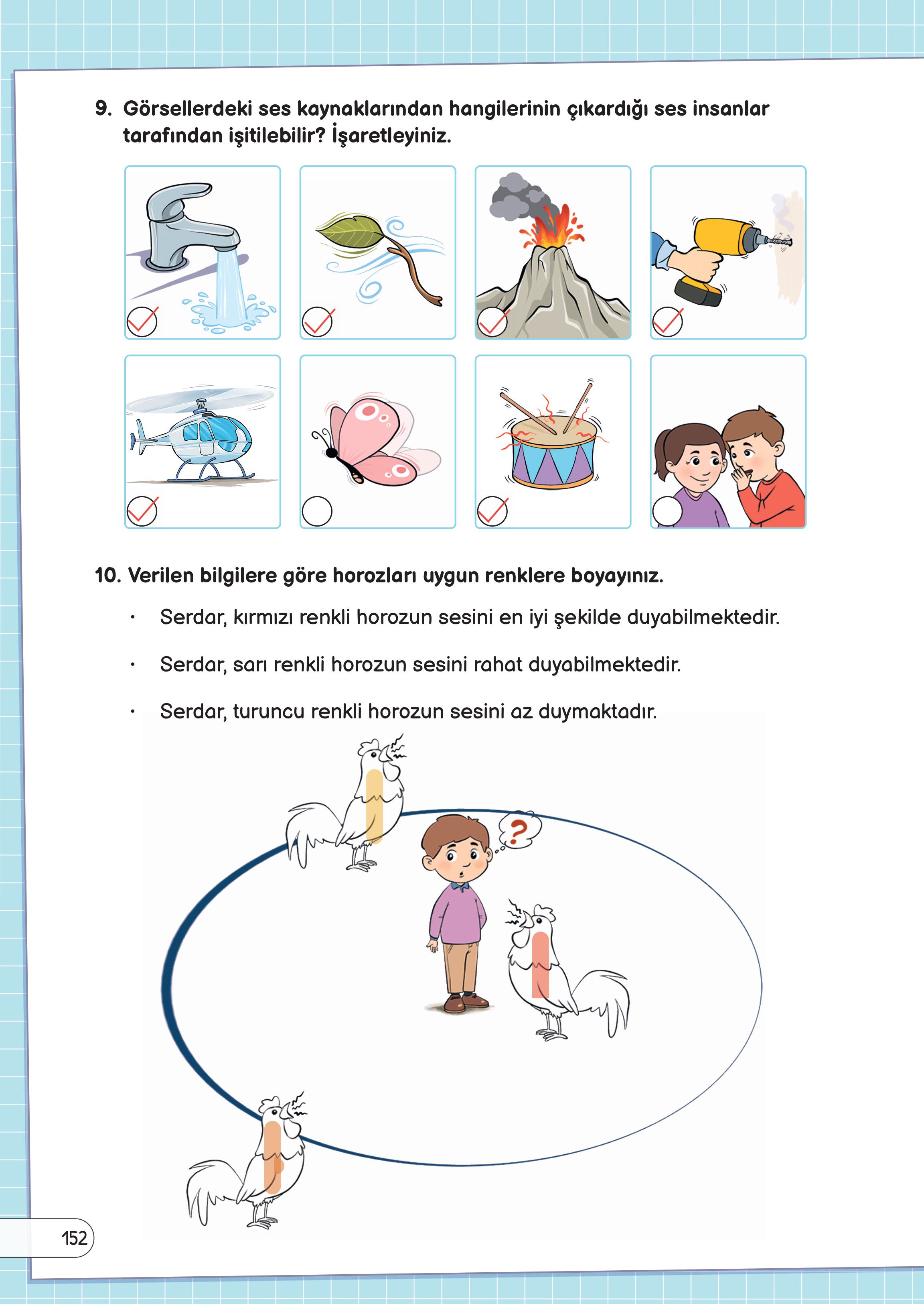 3. Sınıf Meb Yayınları Fen Bilimleri Ders Kitabı Sayfa 152 Cevapları