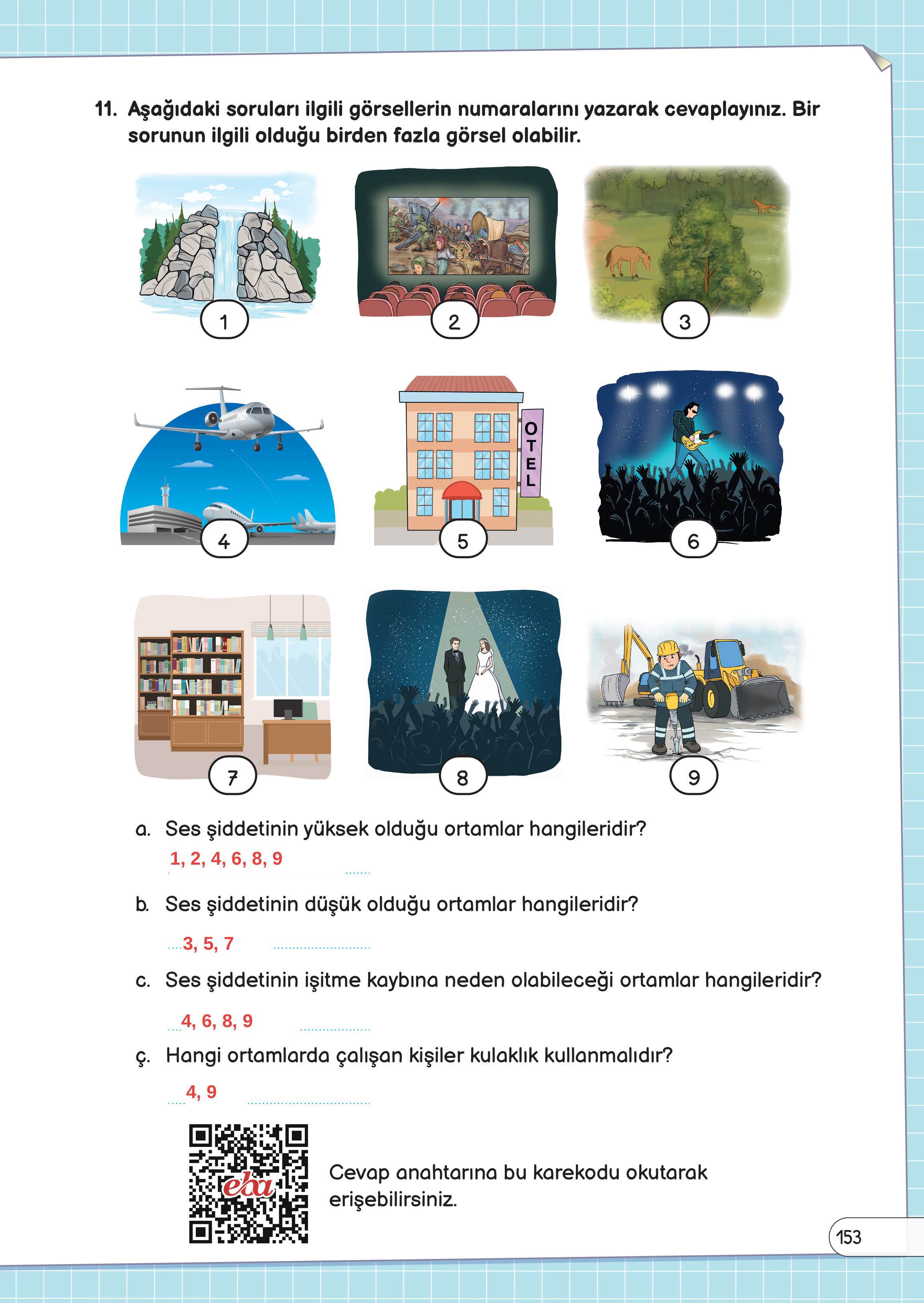 3. Sınıf Meb Yayınları Fen Bilimleri Ders Kitabı Sayfa 153 Cevapları