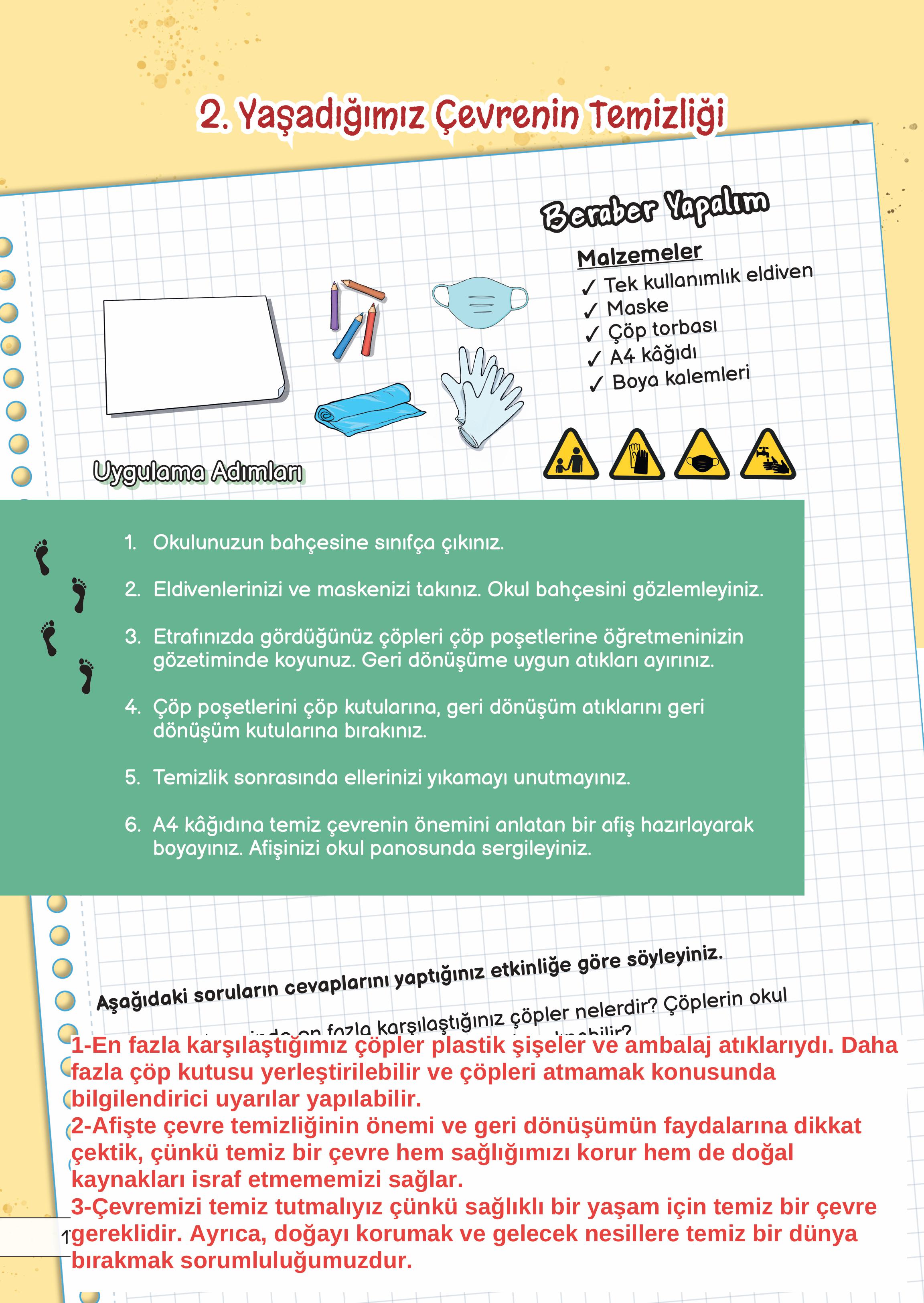 3. Sınıf Meb Yayınları Fen Bilimleri Ders Kitabı Sayfa 170 Cevapları