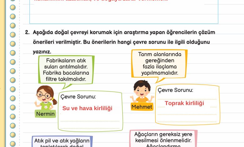 3. Sınıf Meb Yayınları Fen Bilimleri Ders Kitabı Sayfa 184 Cevapları