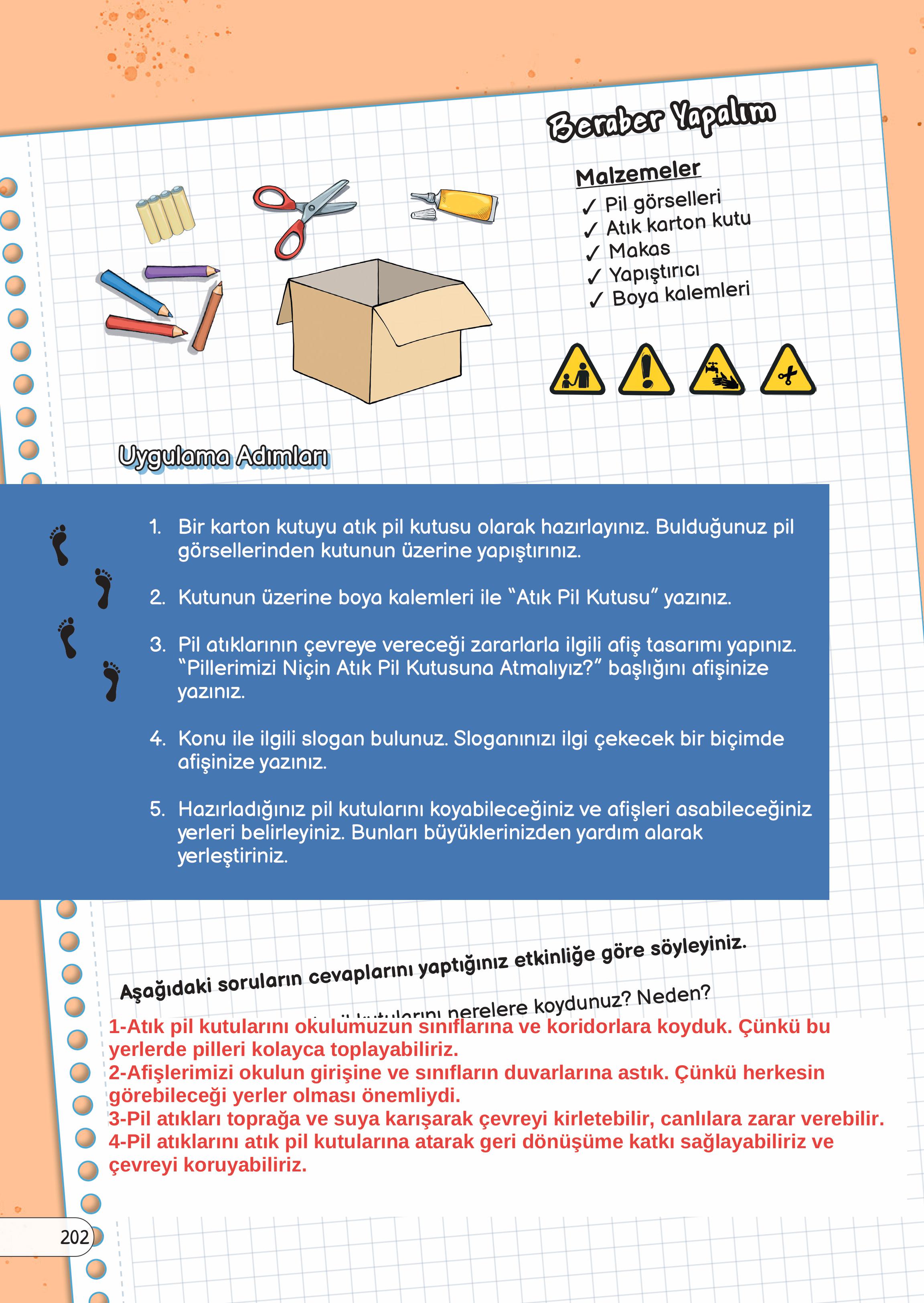 3. Sınıf Meb Yayınları Fen Bilimleri Ders Kitabı Sayfa 202 Cevapları