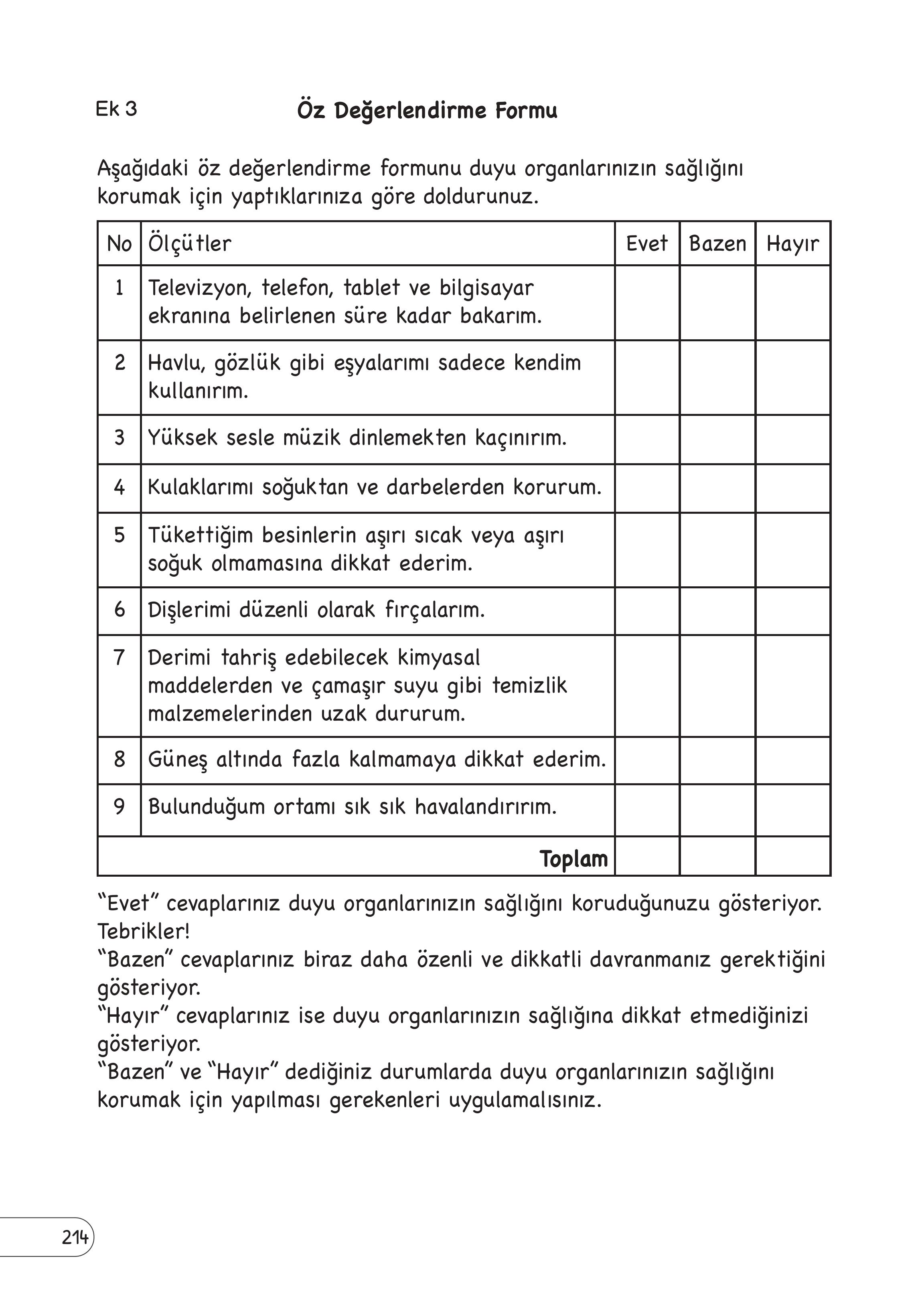 3. Sınıf Meb Yayınları Fen Bilimleri Ders Kitabı Sayfa 214 Cevapları