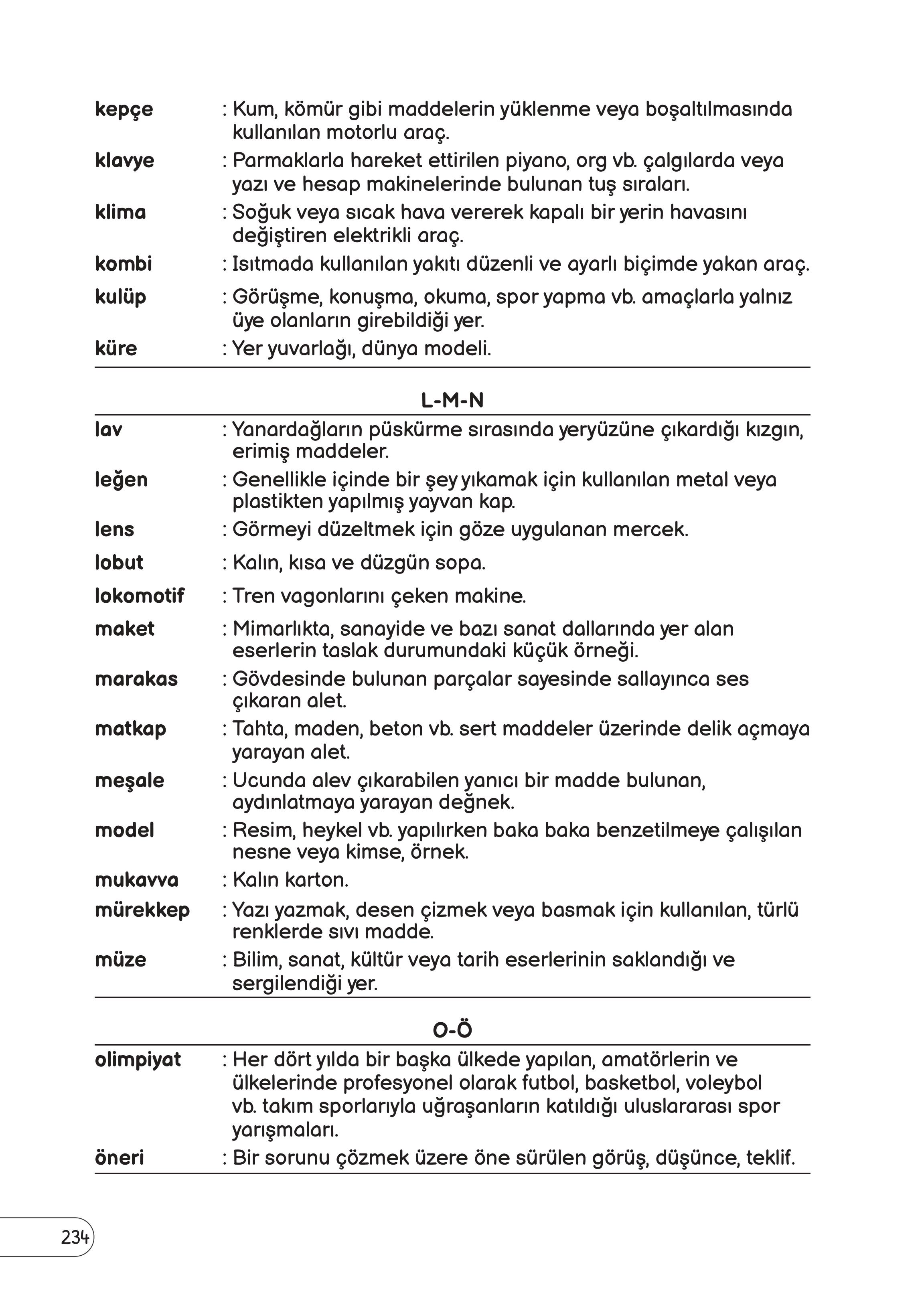 3. Sınıf Meb Yayınları Fen Bilimleri Ders Kitabı Sayfa 234 Cevapları