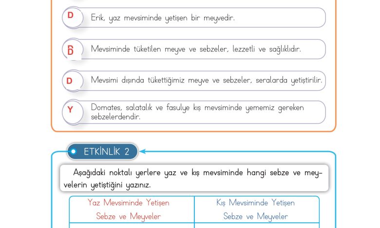 3. Sınıf Meb Yayınları Hayat Bilgisi Ders Kitabı Sayfa 101 Cevapları