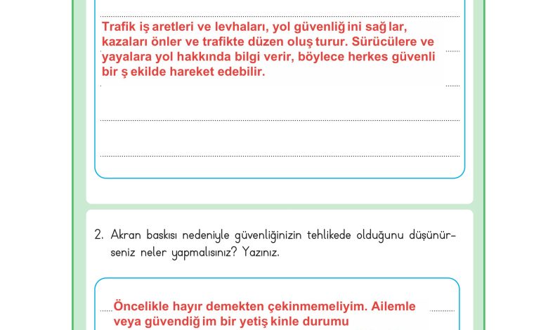 3. Sınıf Meb Yayınları Hayat Bilgisi Ders Kitabı Sayfa 145 Cevapları