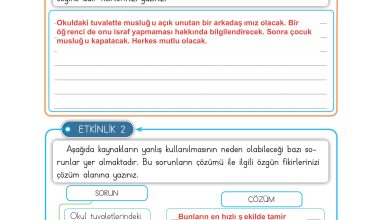 3. Sınıf Meb Yayınları Hayat Bilgisi Ders Kitabı Sayfa 36 Cevapları