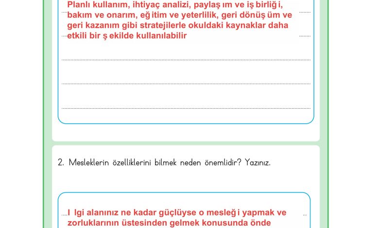 3. Sınıf Meb Yayınları Hayat Bilgisi Ders Kitabı Sayfa 46 Cevapları