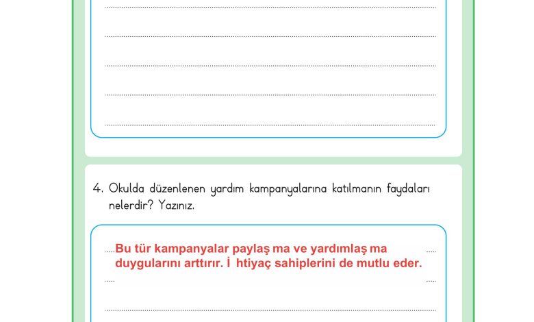 3. Sınıf Meb Yayınları Hayat Bilgisi Ders Kitabı Sayfa 47 Cevapları