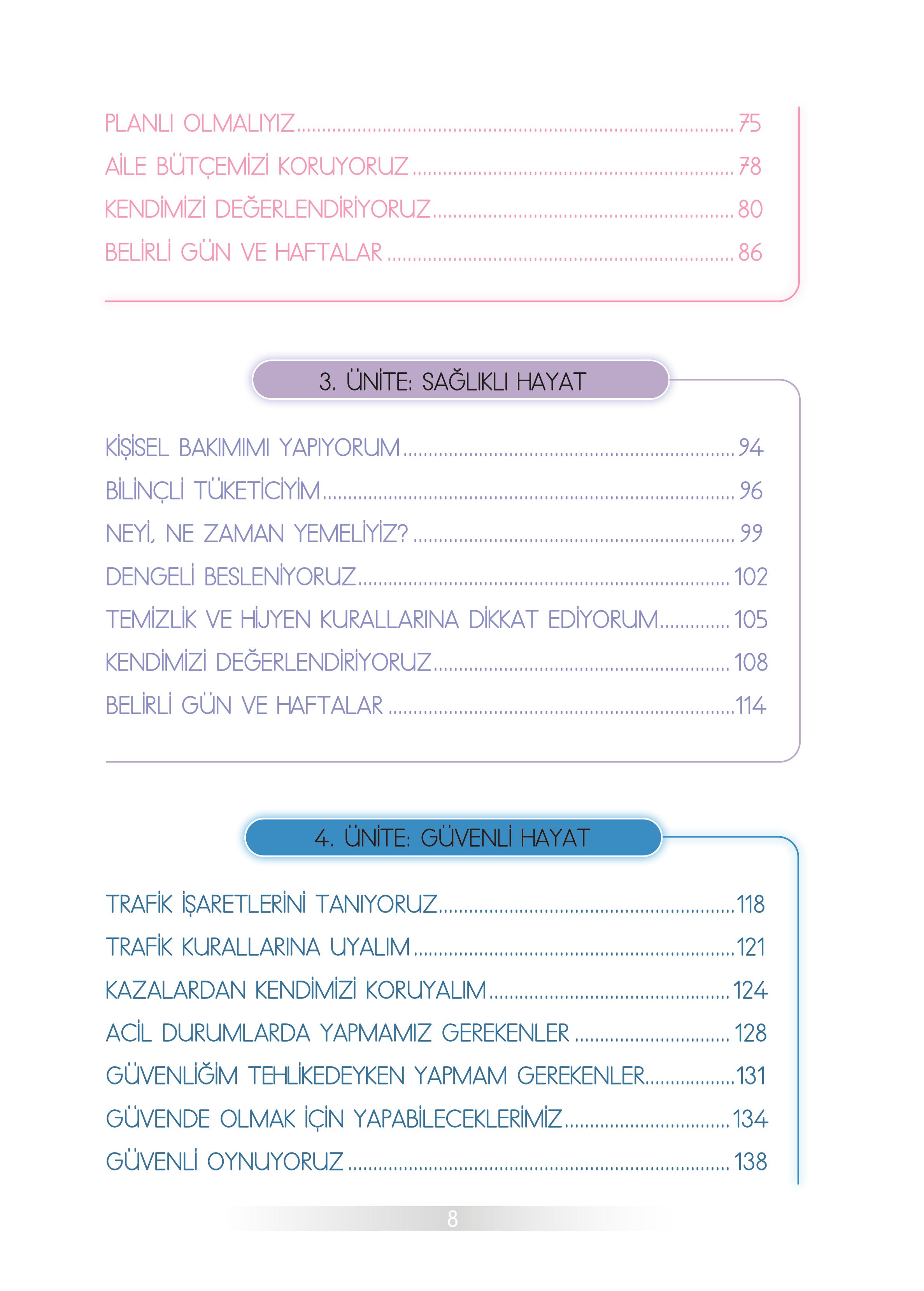 3. Sınıf Meb Yayınları Hayat Bilgisi Ders Kitabı Sayfa 8 Cevapları