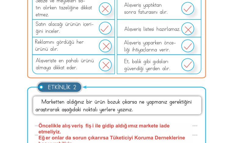 3. Sınıf Meb Yayınları Hayat Bilgisi Ders Kitabı Sayfa 98 Cevapları