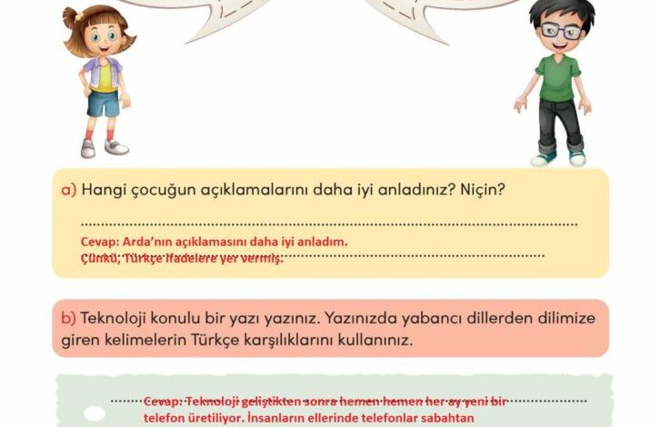 3. Sınıf Türkçe Meb Yayınları Sayfa 178 Cevapları