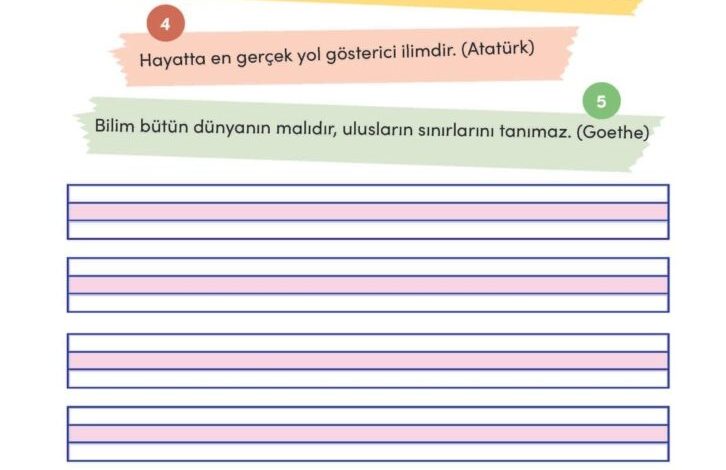 3. Sınıf Türkçe Meb Yayınları Sayfa 180 Cevapları