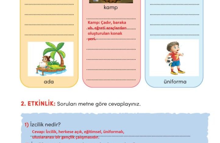 3. Sınıf Türkçe Meb Yayınları Sayfa 250 Cevapları