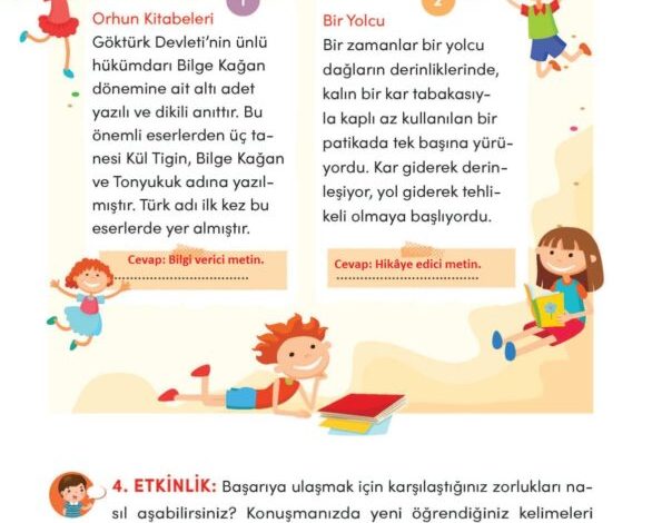 3. Sınıf Türkçe Meb Yayınları Sayfa 45 Cevapları