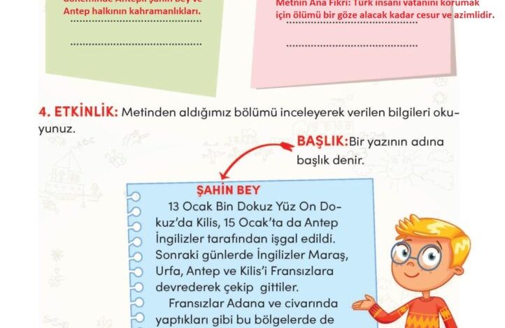 3. Sınıf Türkçe Meb Yayınları Sayfa 55 Cevapları