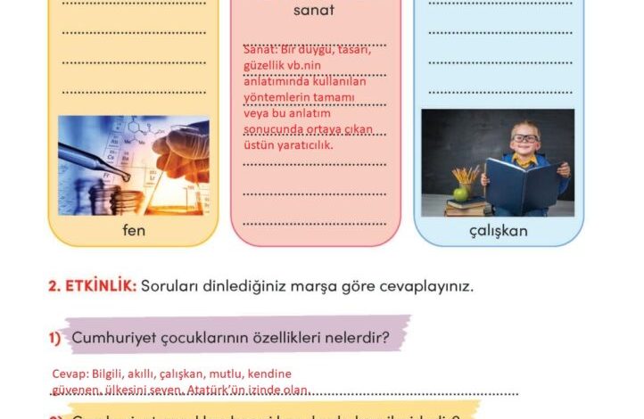 3. Sınıf Türkçe Meb Yayınları Sayfa 67 Cevapları