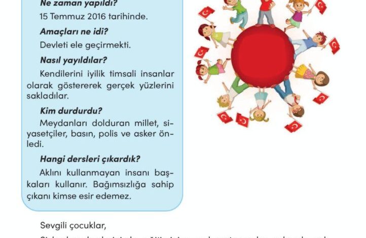 3. Sınıf Türkçe Meb Yayınları Sayfa 71 Cevapları