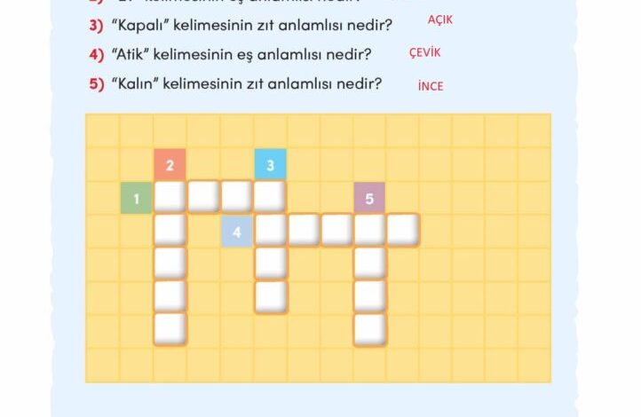 3. Sınıf Türkçe Meb Yayınları Sayfa 95 Cevapları