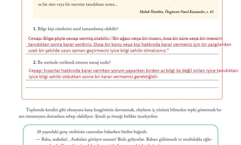 6. Sınıf Evos Yayınları Sosyal Bilgiler Ders Kitabı Sayfa 21 Cevapları