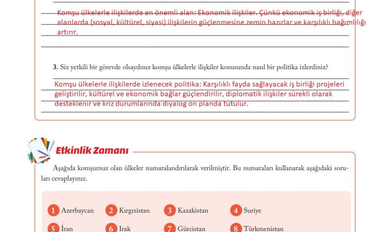 6. Sınıf Evos Yayınları Sosyal Bilgiler Ders Kitabı Sayfa 253 Cevapları