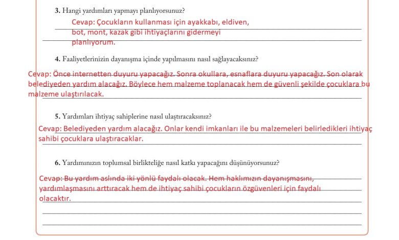 6. Sınıf Evos Yayınları Sosyal Bilgiler Ders Kitabı Sayfa 28 Cevapları