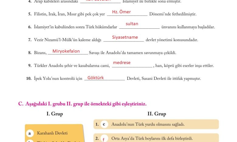 6. Sınıf Evos Yayınları Sosyal Bilgiler Ders Kitabı Sayfa 90 Cevapları