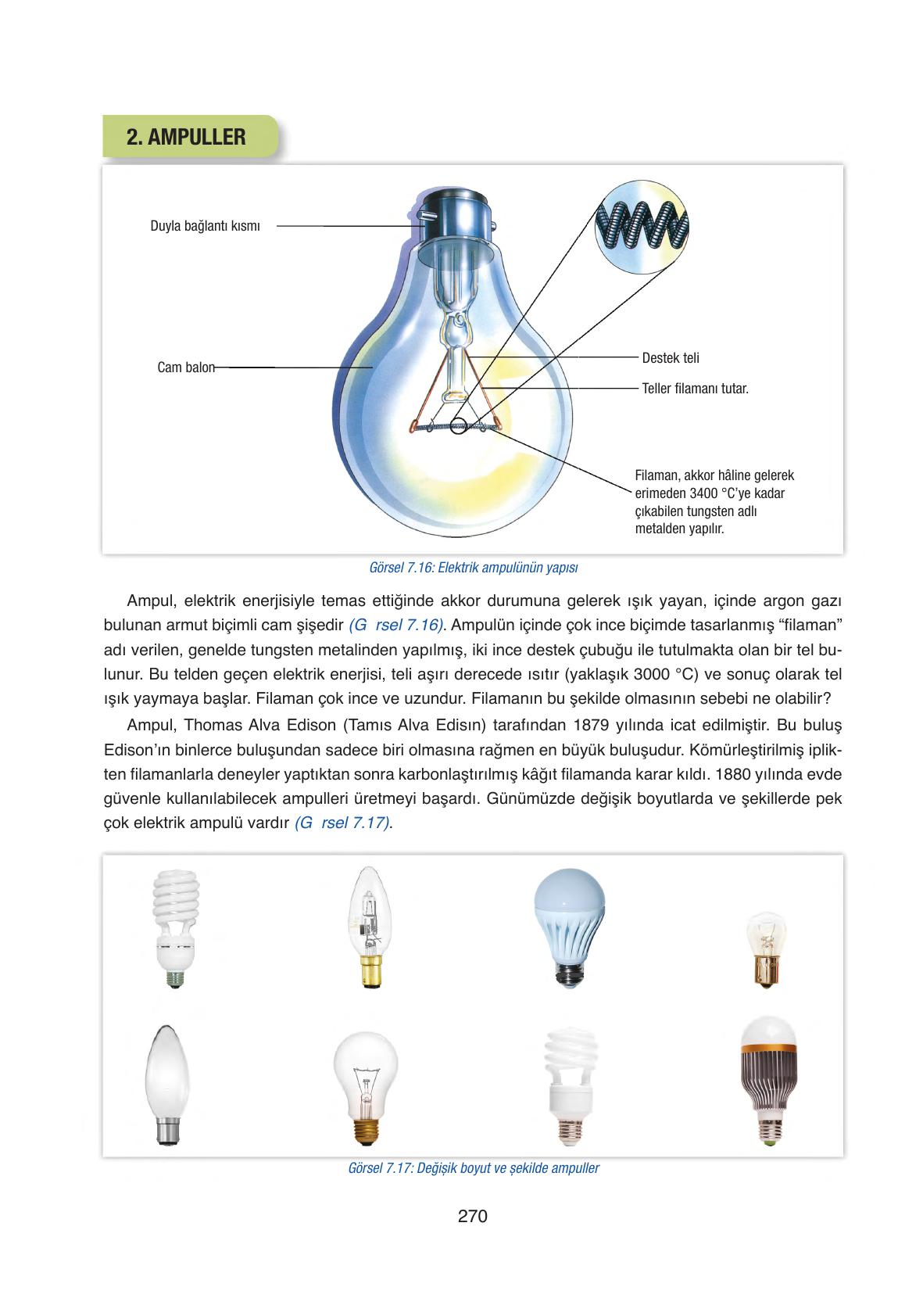 6. Sınıf Gün Yayınları Fen Bilimleri Ders Kitabı Sayfa 270 Cevapları