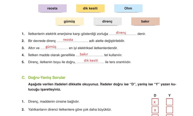 6. Sınıf Gün Yayınları Fen Bilimleri Ders Kitabı Sayfa 276 Cevapları