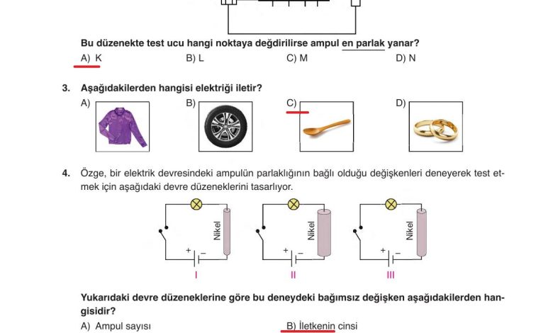 6. Sınıf Gün Yayınları Fen Bilimleri Ders Kitabı Sayfa 278 Cevapları