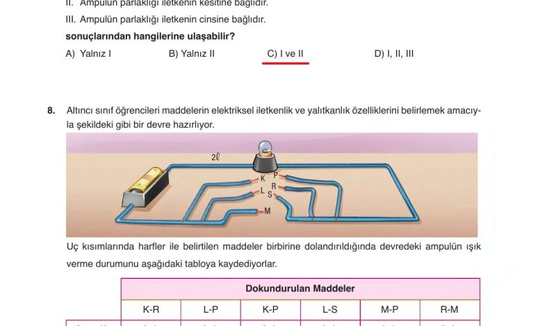 6. Sınıf Gün Yayınları Fen Bilimleri Ders Kitabı Sayfa 279 Cevapları