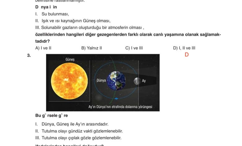 6. Sınıf Gün Yayınları Fen Bilimleri Ders Kitabı Sayfa 44 Cevapları