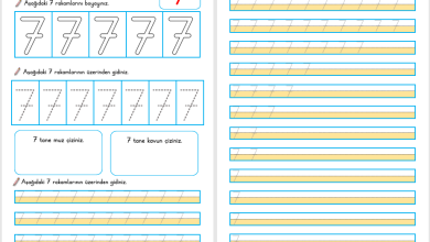 7 Rakamı Öğretimi (Yeni Müfredata Uygun)