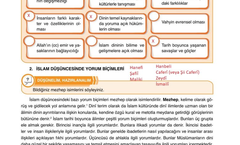 7. Sınıf Erkad Yayınları Din Kültürü Ders Kitabı Sayfa 117 Cevapları