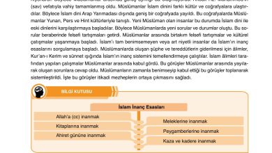 7. Sınıf Erkad Yayınları Din Kültürü Ders Kitabı Sayfa 118 Cevapları