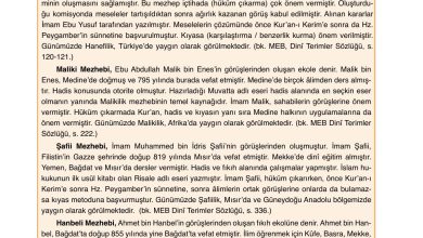 7. Sınıf Erkad Yayınları Din Kültürü Ders Kitabı Sayfa 121 Cevapları