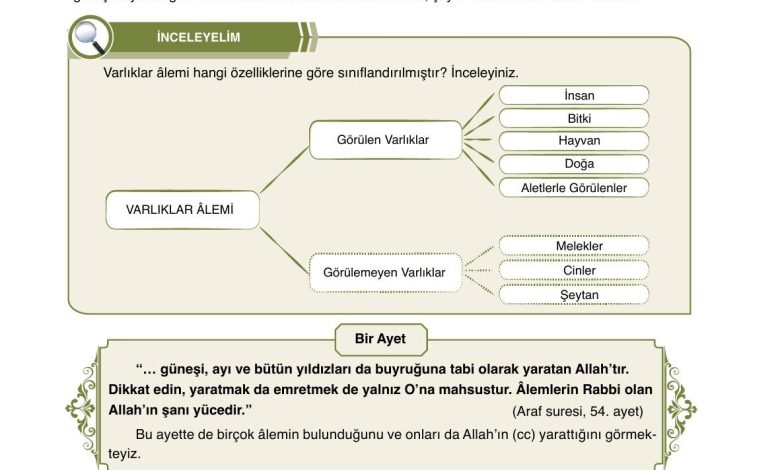 7. Sınıf Erkad Yayınları Din Kültürü Ders Kitabı Sayfa 13 Cevapları