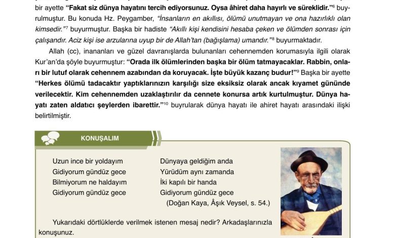 7. Sınıf Erkad Yayınları Din Kültürü Ders Kitabı Sayfa 21 Cevapları