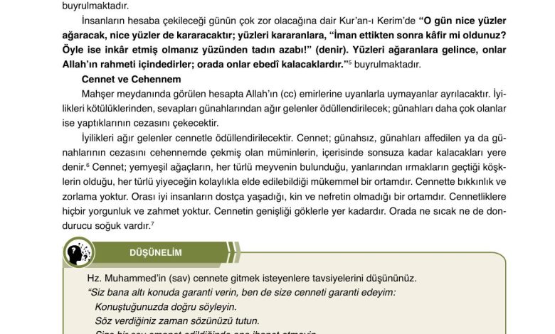 7. Sınıf Erkad Yayınları Din Kültürü Ders Kitabı Sayfa 26 Cevapları