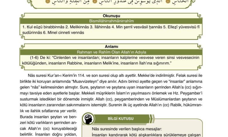 7. Sınıf Erkad Yayınları Din Kültürü Ders Kitabı Sayfa 33 Cevapları