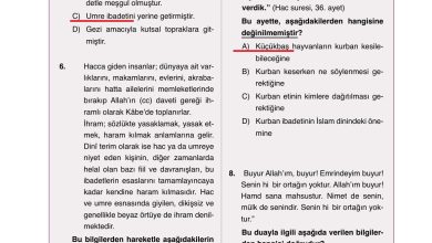 7. Sınıf Erkad Yayınları Din Kültürü Ders Kitabı Sayfa 58 Cevapları