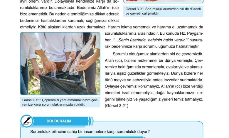 7. Sınıf Erkad Yayınları Din Kültürü Ders Kitabı Sayfa 79 Cevapları