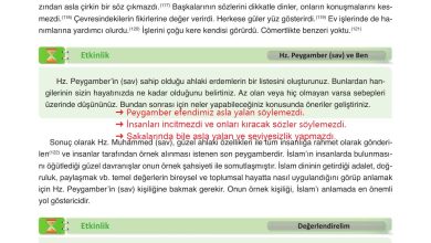 8. Sınıf Gezegen Yayınları Din Kültürü Ders Kitabı Sayfa 102 Cevapları