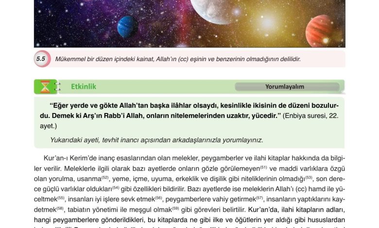 8. Sınıf Gezegen Yayınları Din Kültürü Ders Kitabı Sayfa 118 Cevapları