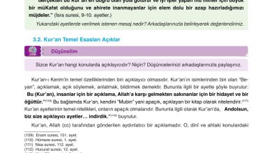 8. Sınıf Gezegen Yayınları Din Kültürü Ders Kitabı Sayfa 128 Cevapları