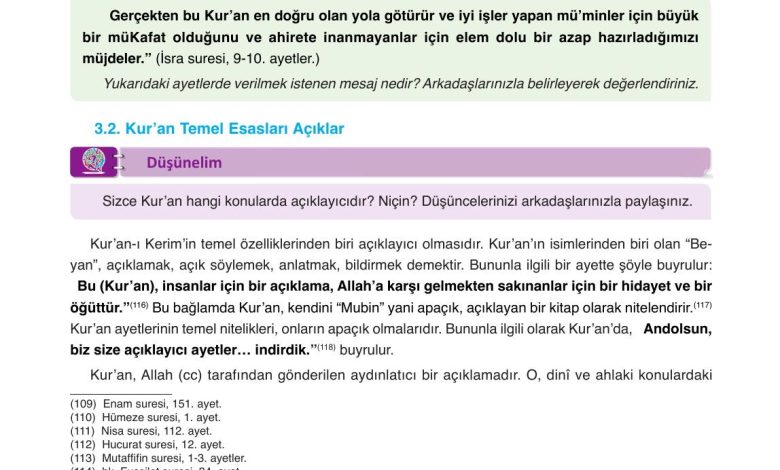 8. Sınıf Gezegen Yayınları Din Kültürü Ders Kitabı Sayfa 128 Cevapları