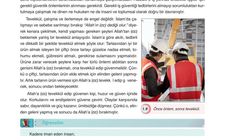 8. Sınıf Gezegen Yayınları Din Kültürü Ders Kitabı Sayfa 29 Cevapları