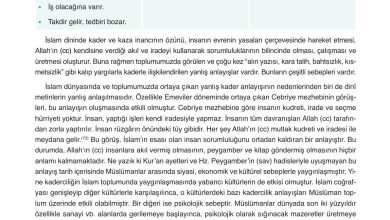 8. Sınıf Gezegen Yayınları Din Kültürü Ders Kitabı Sayfa 30 Cevapları