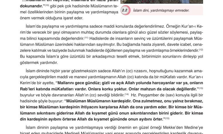 8. Sınıf Gezegen Yayınları Din Kültürü Ders Kitabı Sayfa 40 Cevapları