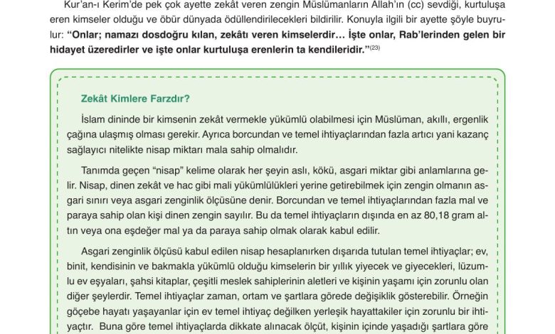 8. Sınıf Gezegen Yayınları Din Kültürü Ders Kitabı Sayfa 42 Cevapları