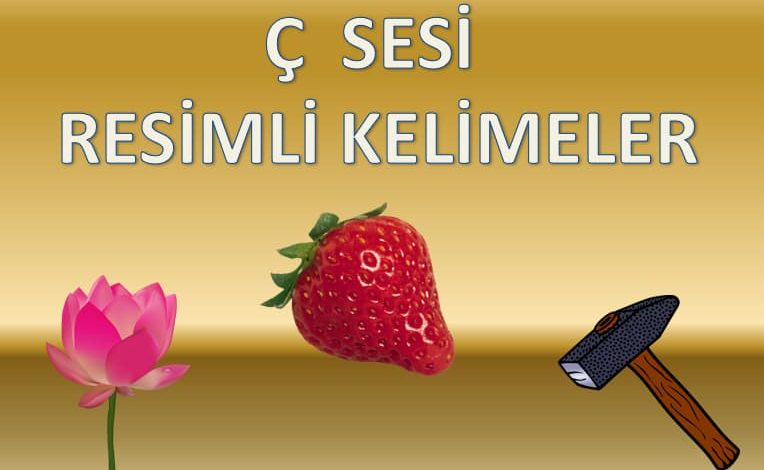 Ç Sesi Resimli Kelimeler Sunusu